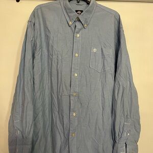 Timberland Light Blue Casual Button-Down Shirt